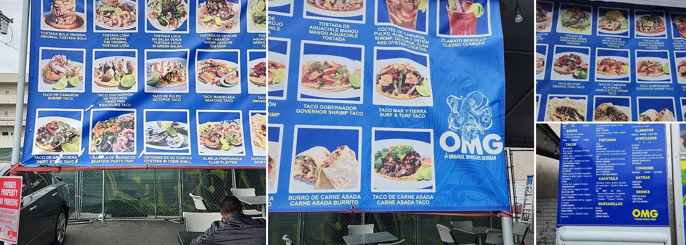 Mariscos Alex / OMG Menu