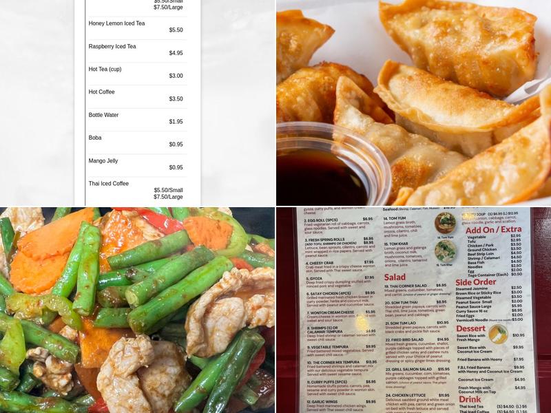 Corner Thai Kitchen Menu