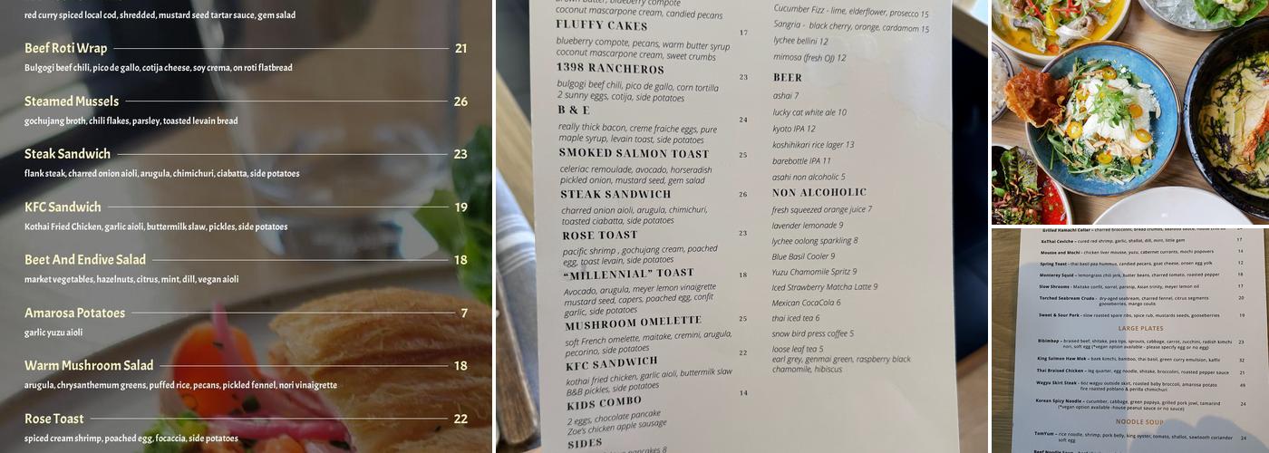 Kothai Republic Menu