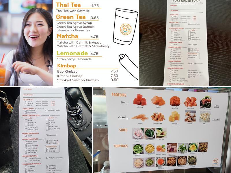 Bay Poke San Gabriel Menu