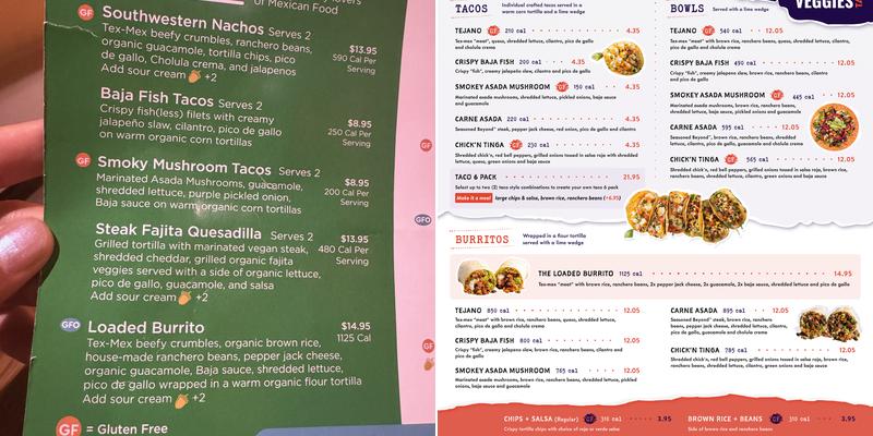 Más Veggies Vegan Taqueria Menu