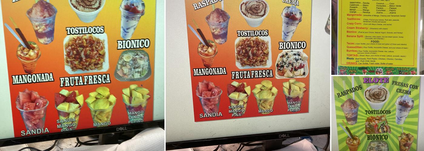 (Mona's) Princess Fruits & Food Menu