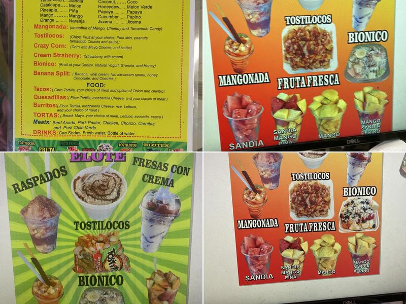 (Mona's) Princess Fruits & Food Menu