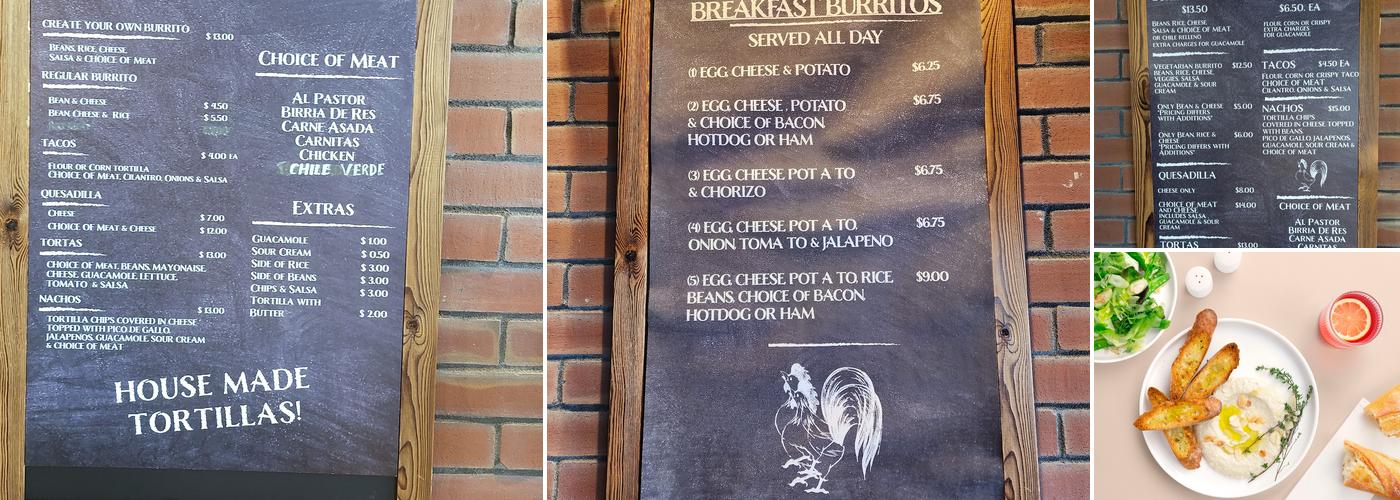 Chispiro's Burritos Y Tacos Menu
