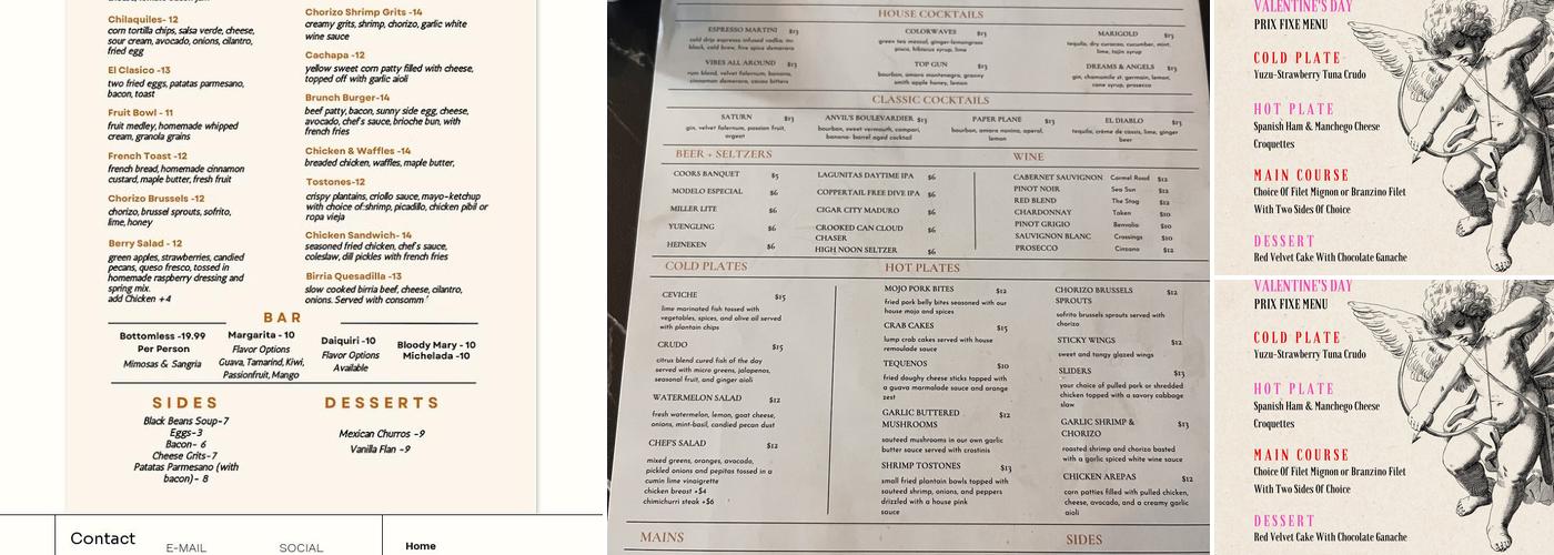 The Wildflower Sanford Menu