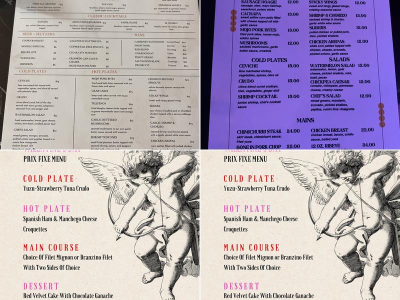 The Wildflower Sanford Menu