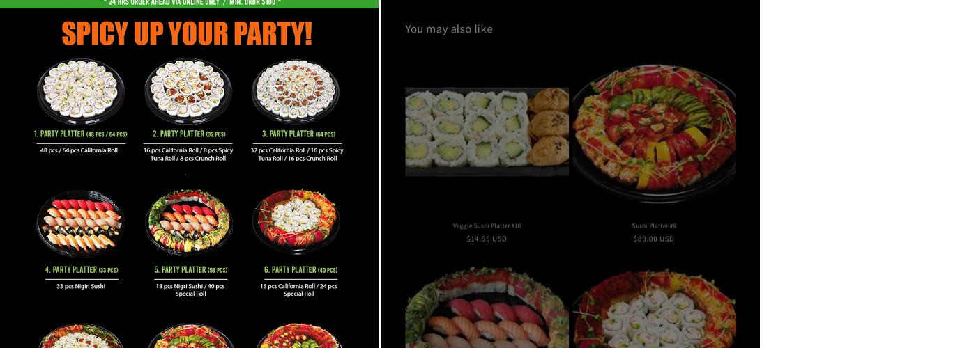 Greenfish - Santa Clara Menu