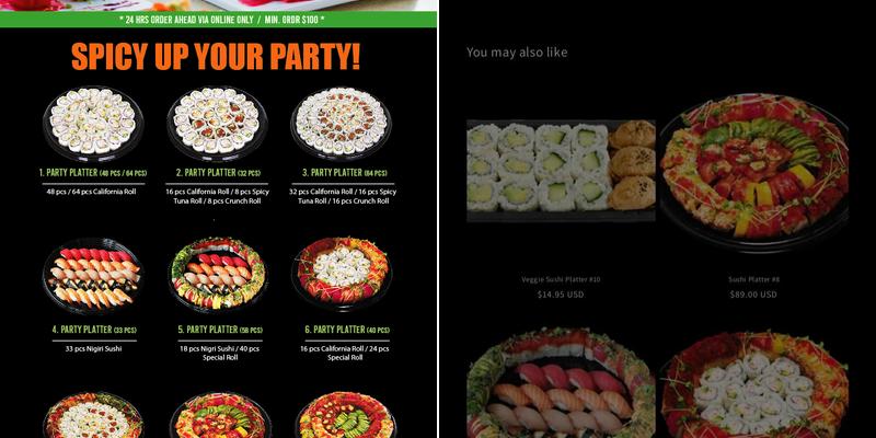 Greenfish - Santa Clara Menu