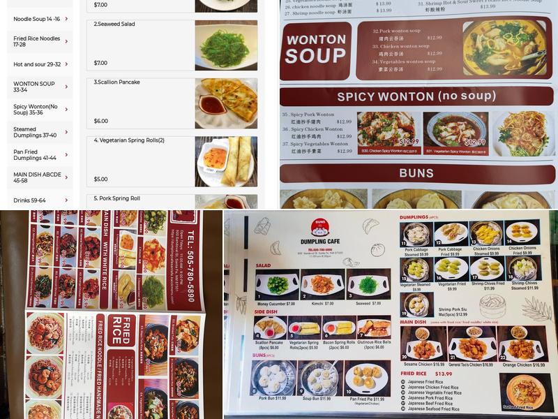 DUMPLING CAFE Menu