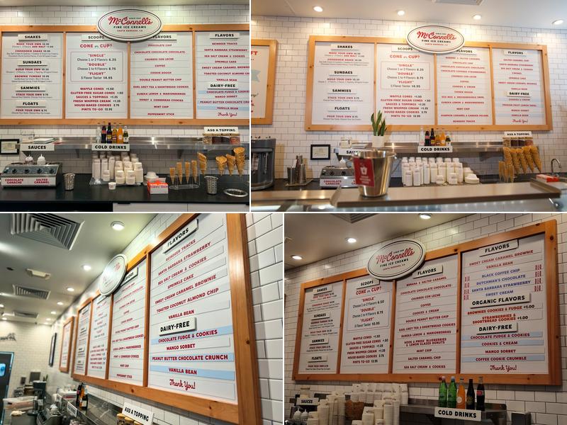 McConnell's Fine Ice Creams - Third Street Promenade Menu