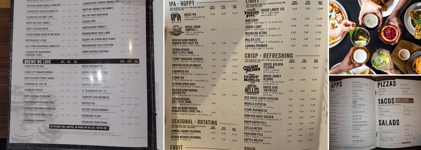 Yard House Menu