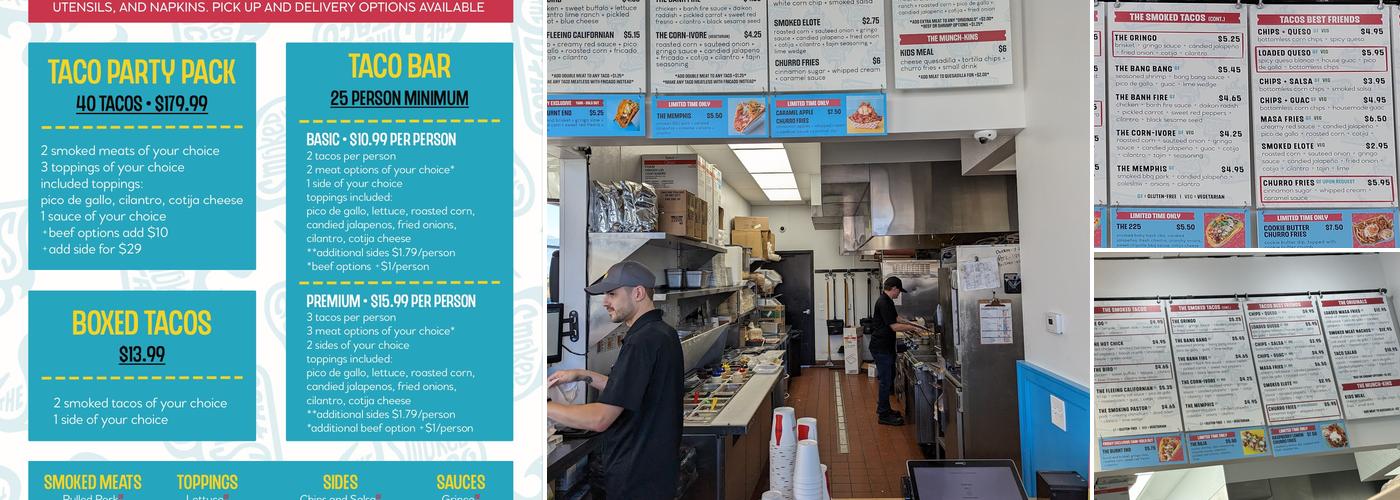 The Smoked Taco Menu