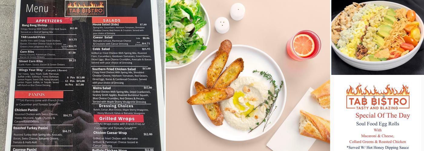 TAB Bistro Menu