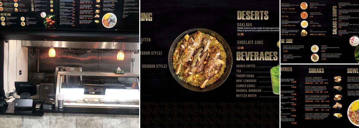 Snack & Shrack Restaurant Menu