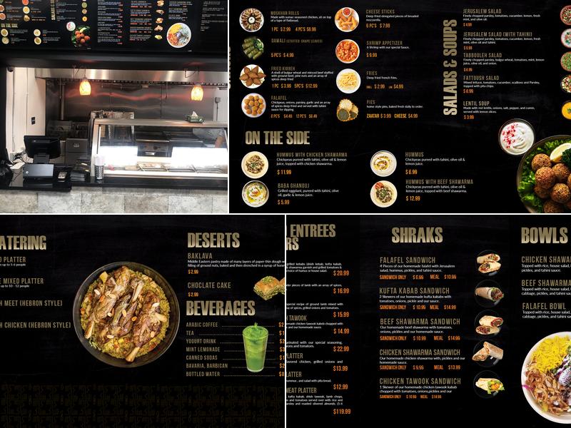 Snack & Shrack Restaurant Menu