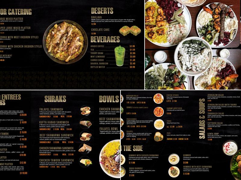 Snack & Shrack Restaurant Menu