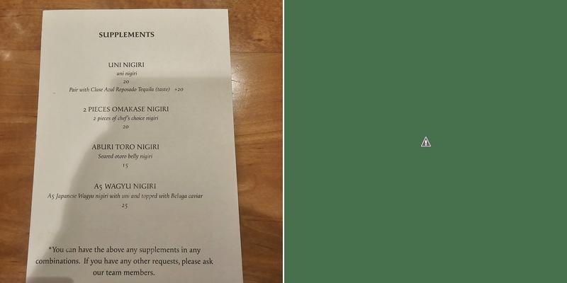 Sushi Suzuki Menu