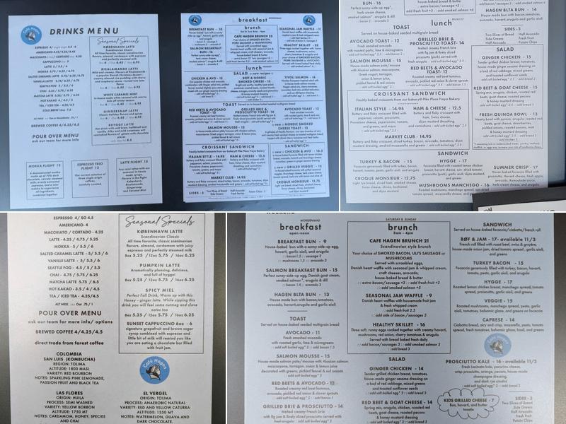 Café Hagen Modern All-Day Cafe Menu