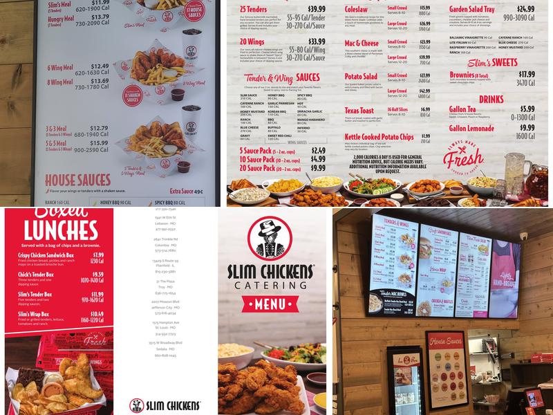 Slim Chicken Menu
