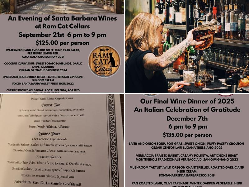 Ram Cat Cellars Menu