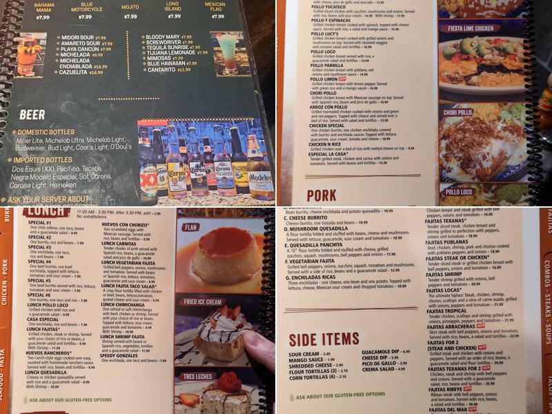 Los Panchos Short Pump Menu