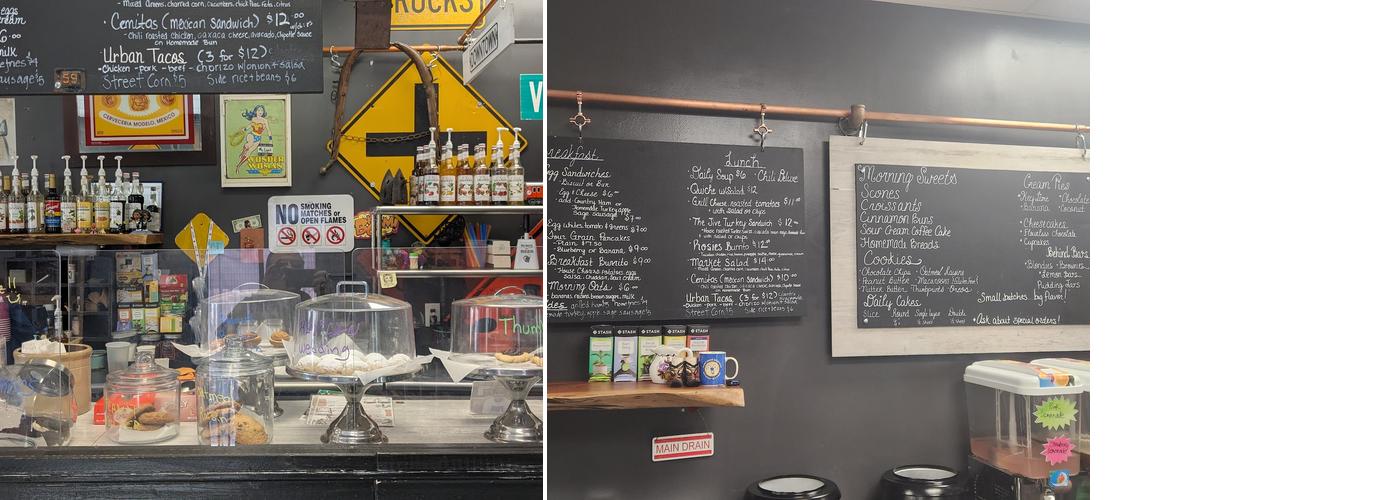 Slate hill Market Cafe Menu