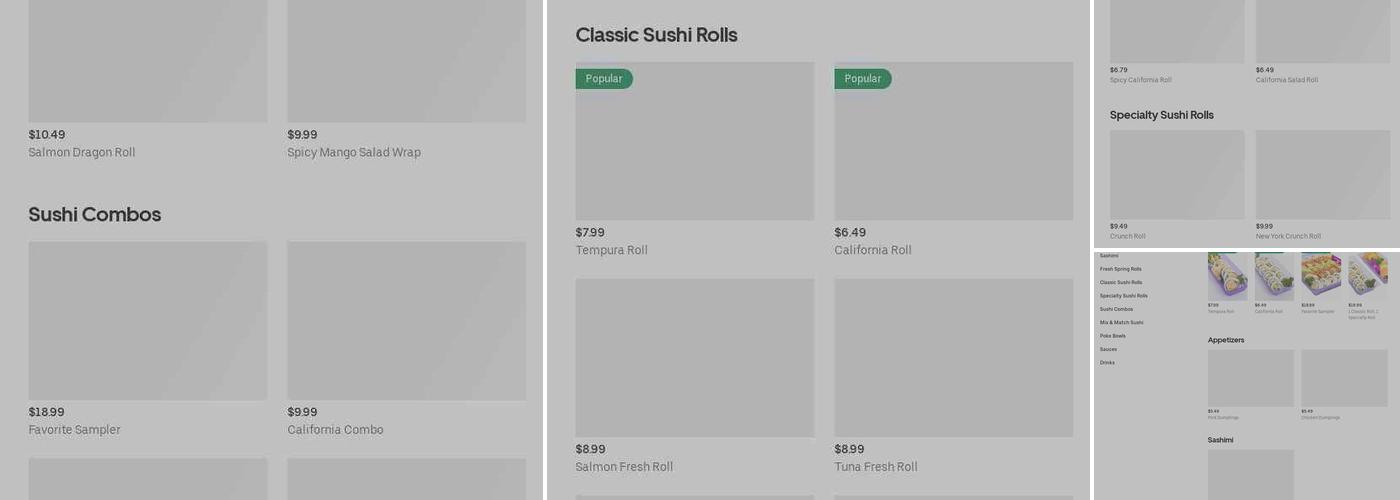 SNOWFOX Menu