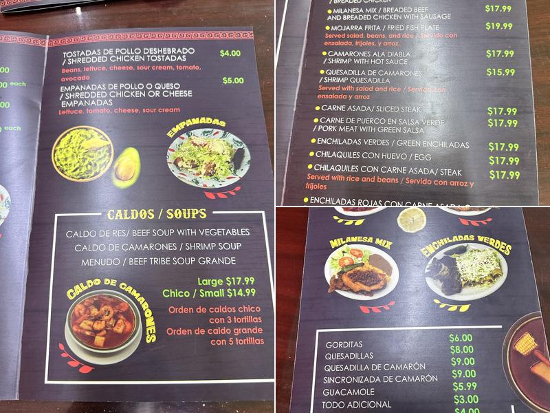 La Regia Menu