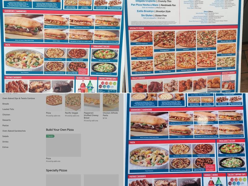 Domino's Pizza Menu