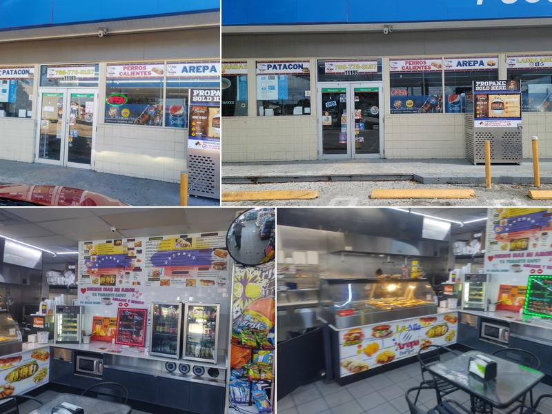 La mia arepa and burger