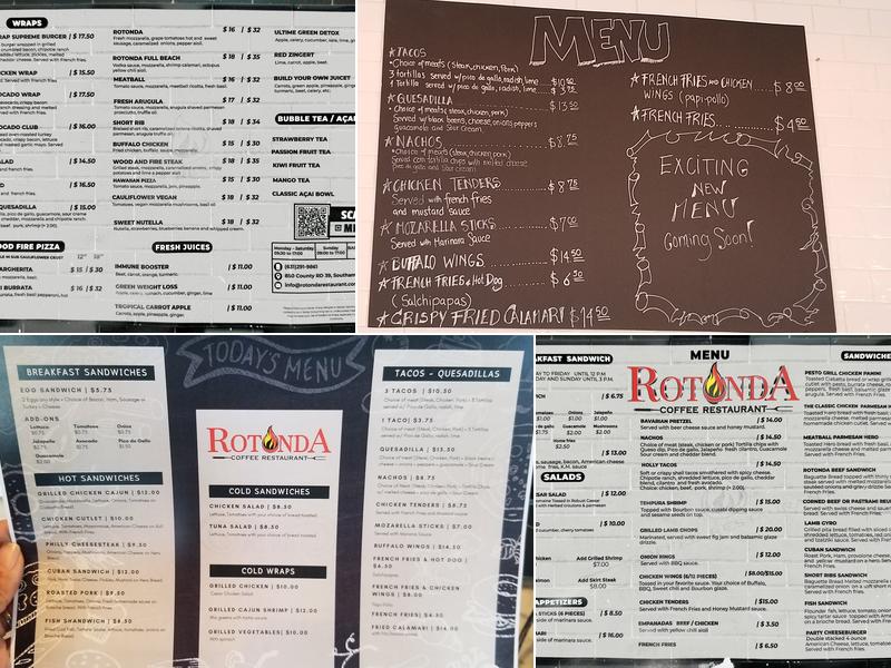 Rotonda Restaurant Menu