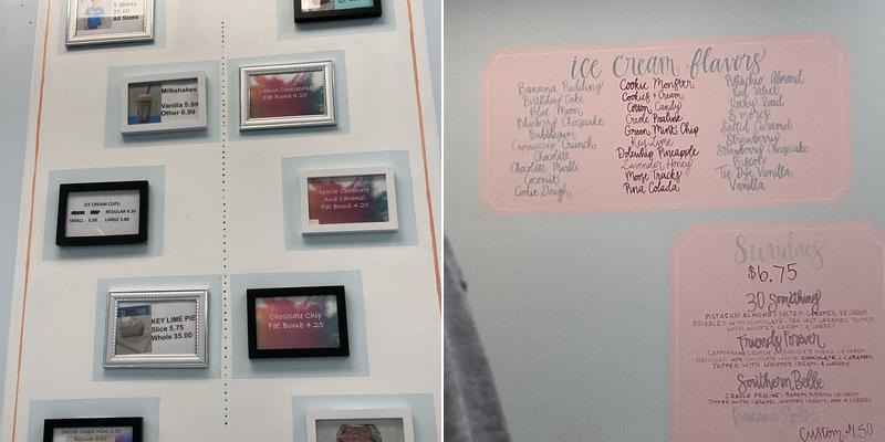 DeSoto Snow and Creamery Menu