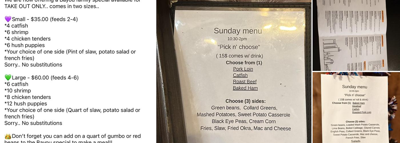 JP & Son Menu