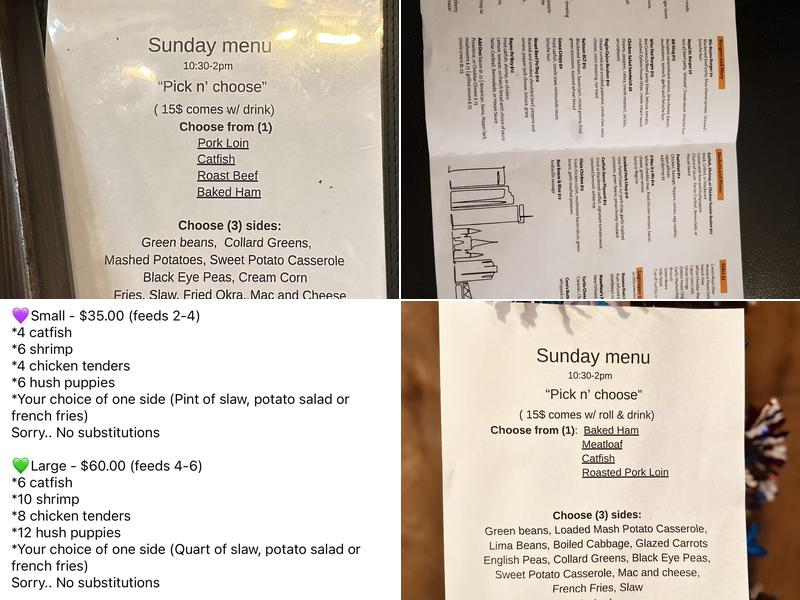 JP & Son Menu