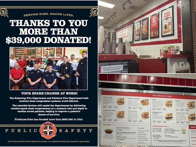 Firehouse Subs Cornerstone Menu