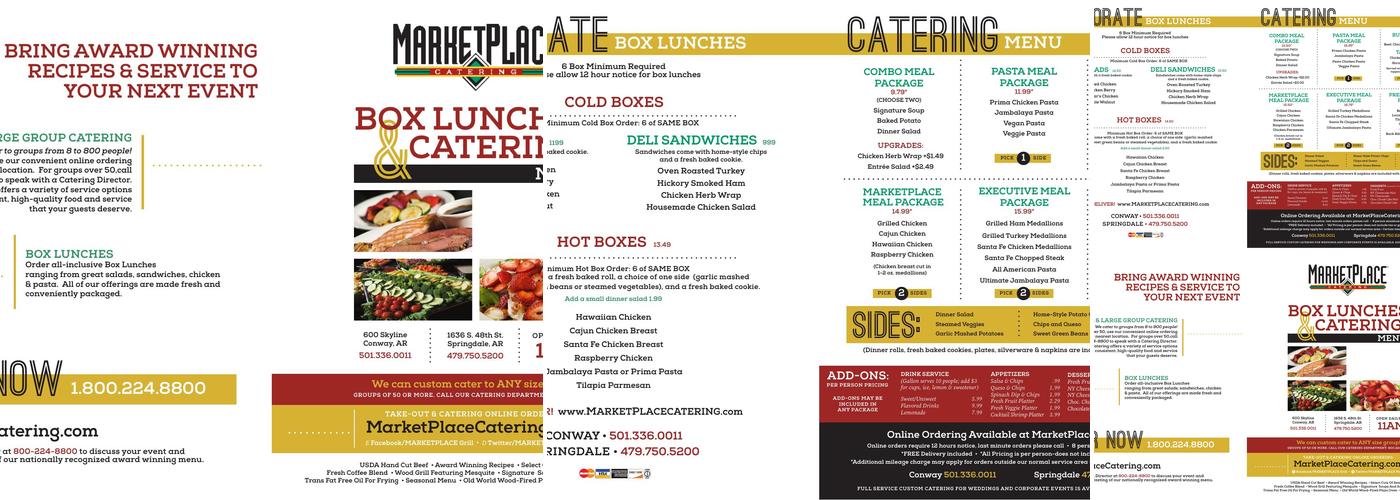 MarketPlace Catering Menu