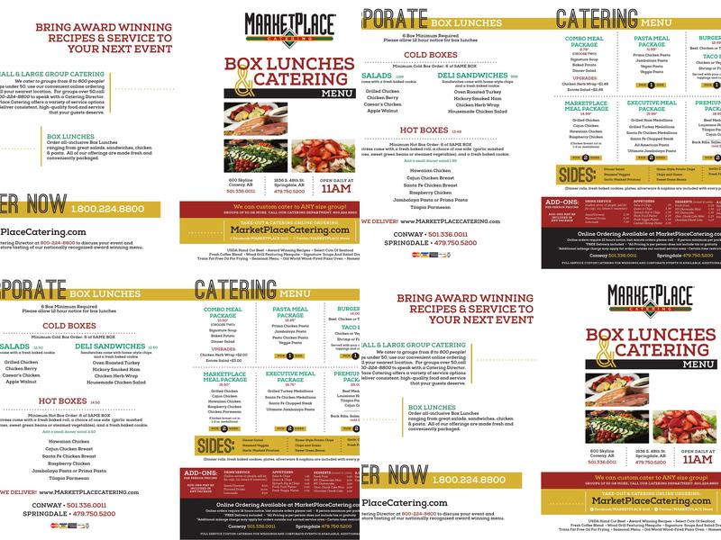 MarketPlace Catering Menu