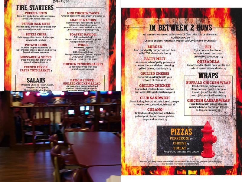 Vinny's Bar Menu