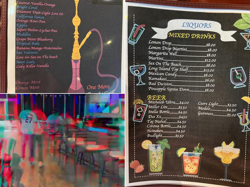 One More Bar & Grill Menu