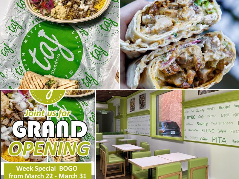 Taj Mediterranean Mezze and Jucie Bar 211 Summer St, Stamford