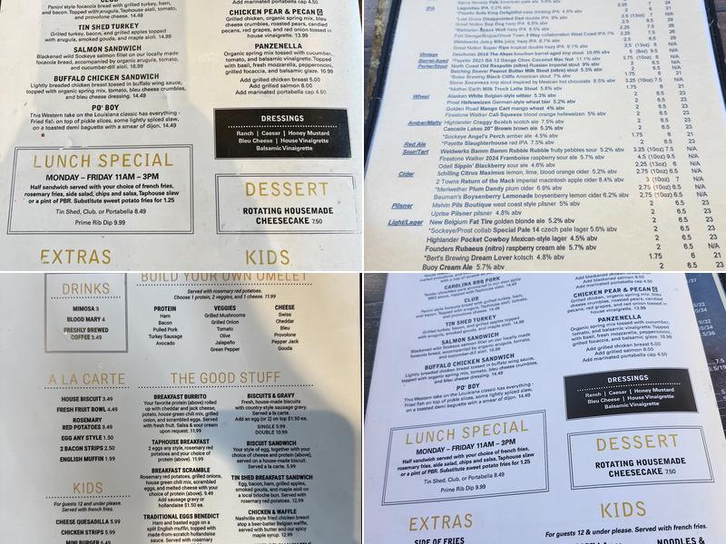 Taphouse Pub & Eatery | Star Menu