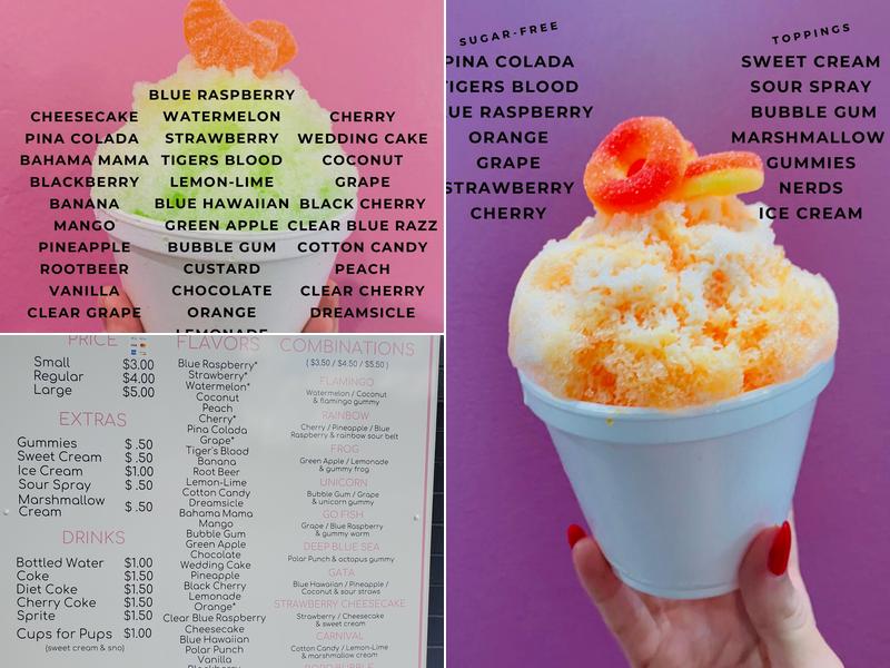 Boro Sno Menu