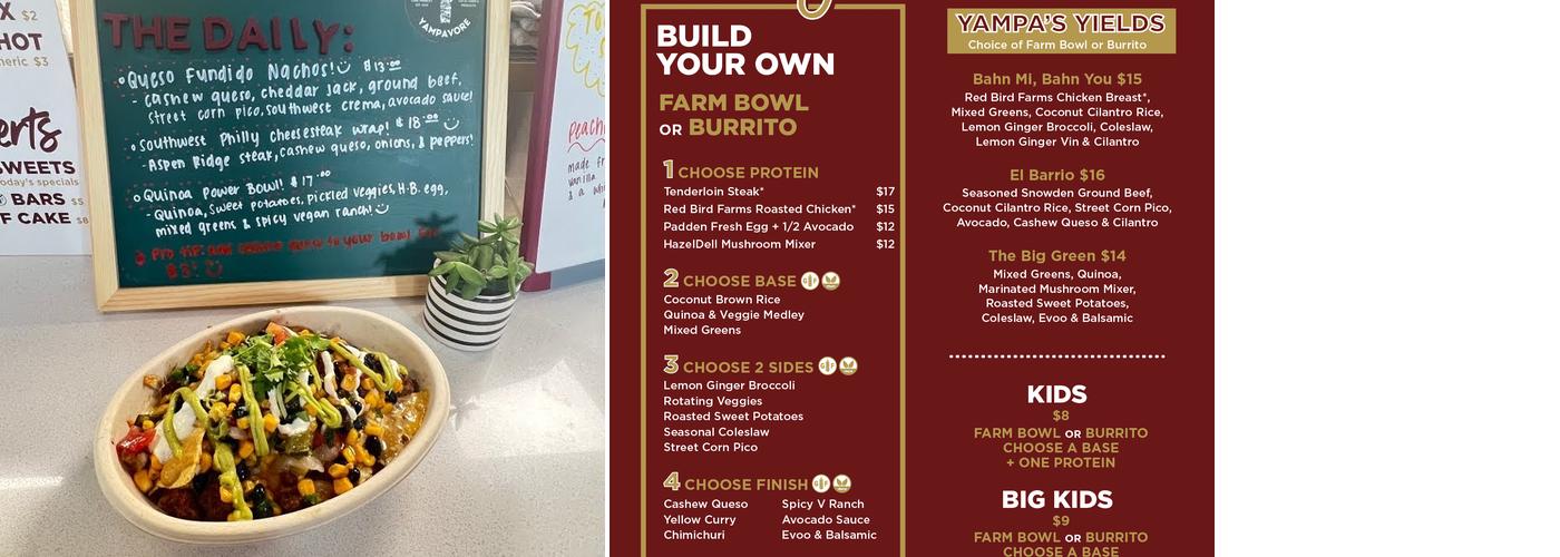 Yampa Yield Menu