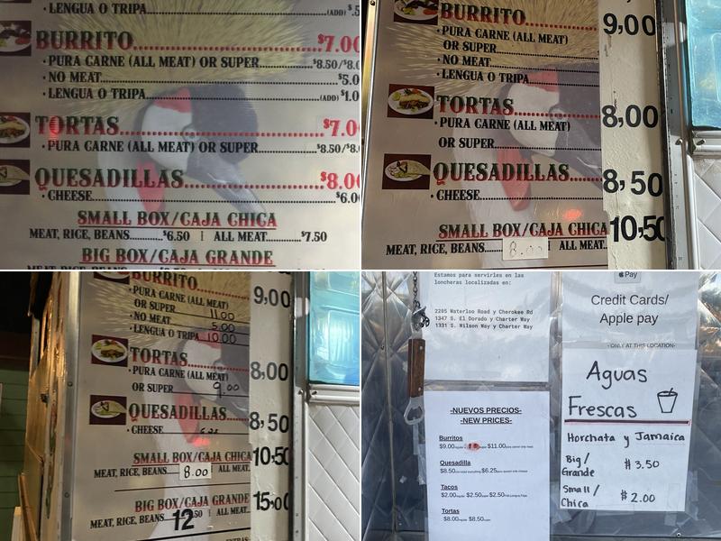 Bienvenidos T. EL Grullense Menu