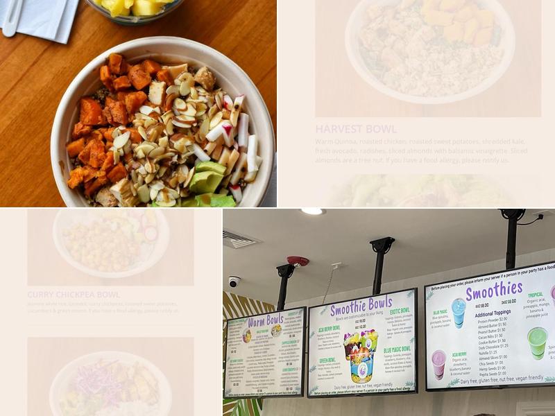 Exotic bowls Menu