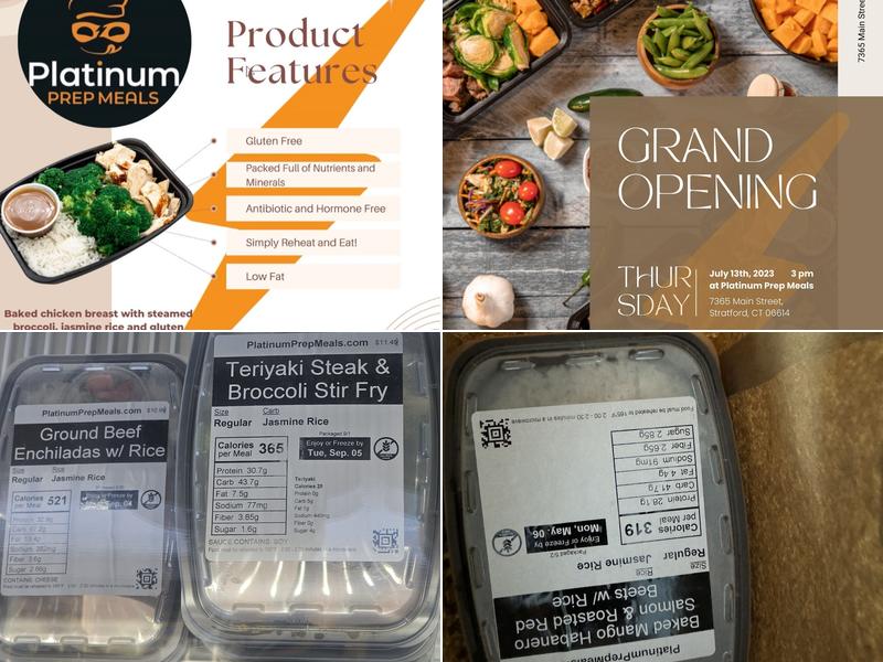 Platinum Prep Meals Menu