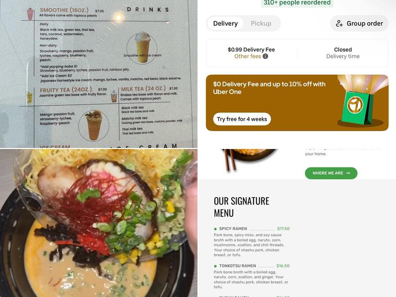 Corner 11 Menu