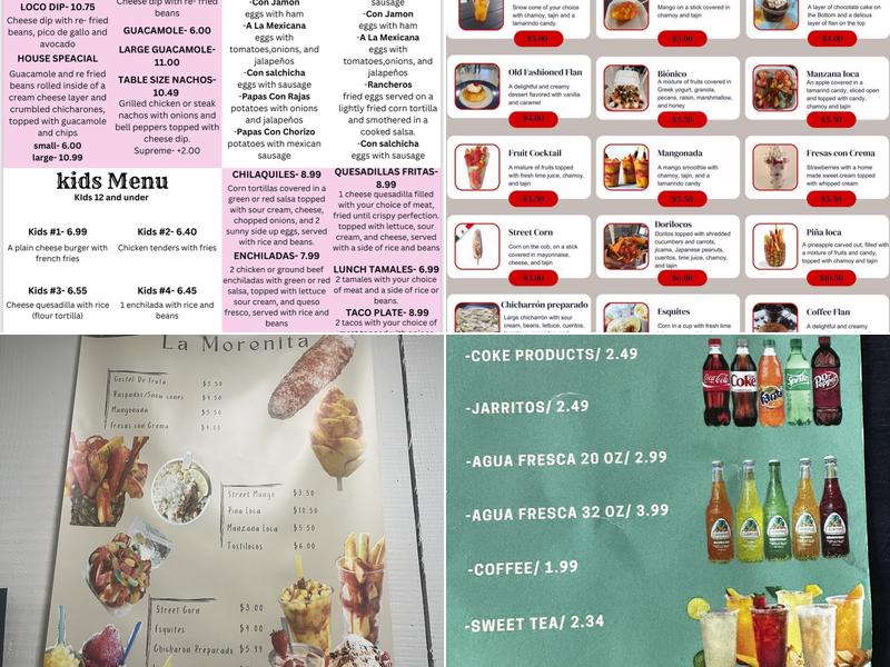 Taqueria La Morenita Menu