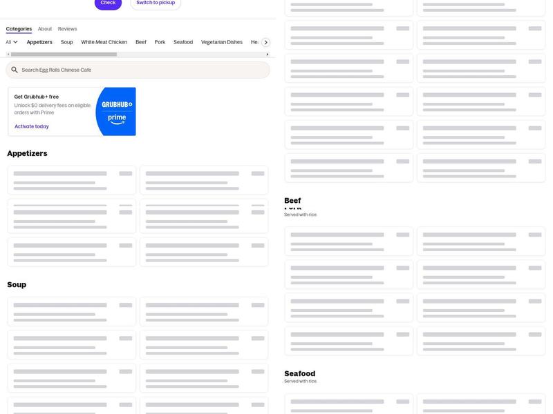 Sallie's Egg Rolls Menu