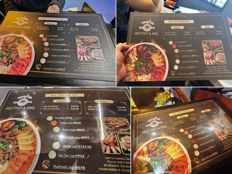 Volcano Hot Pot & BBQ Menu